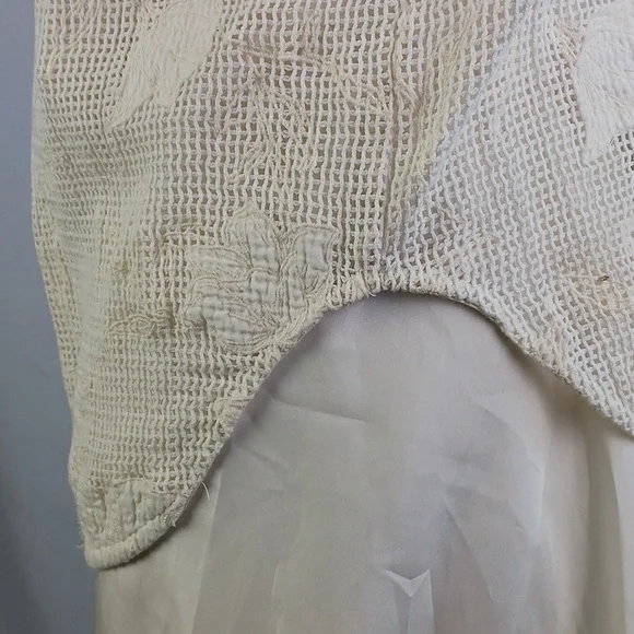 Rag And Bone Short Sleeve Cr Mesh Floral/Mare Blouse. - Picture 9 of 10